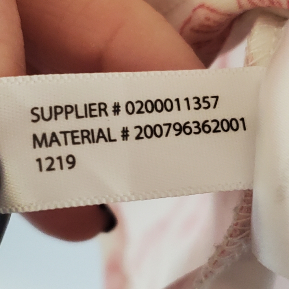 Lauren Ralph Lauren Med Long Sleeve Blouse Pink White Floral Romantic - Picture 9 of 12
